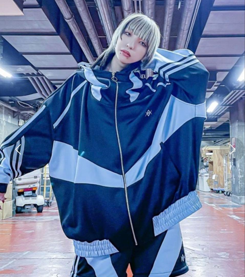 REFLEM レフレム　BIGライン切替パーカー　ブラック　ブルー　セットアップ