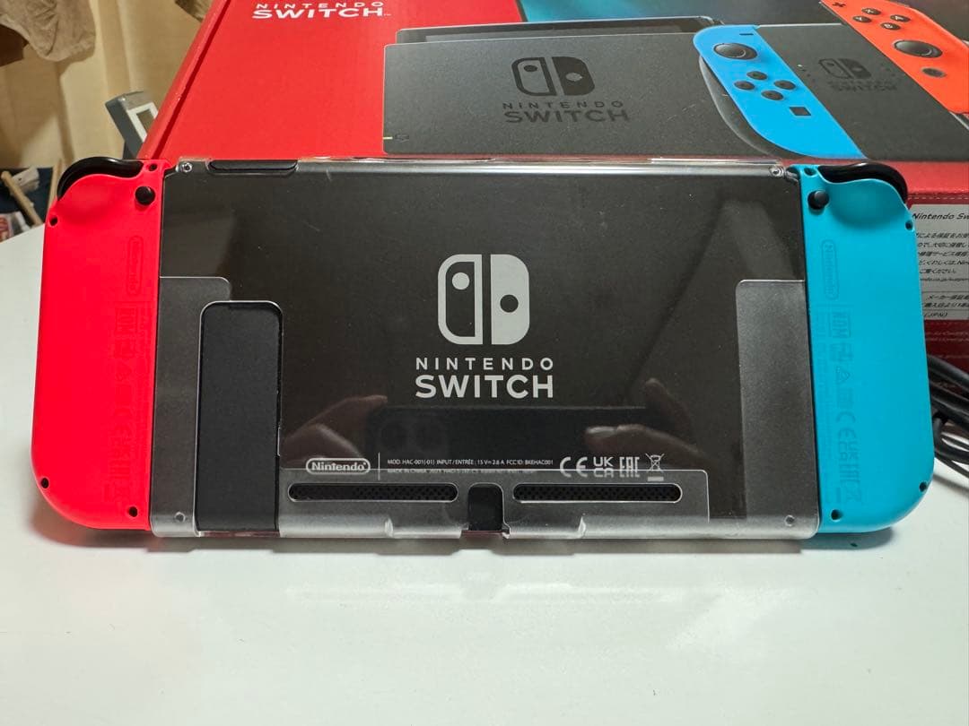 送料無料！早い者勝ち！switch バッテリー強化版　ソフト付　64gbメモリ付