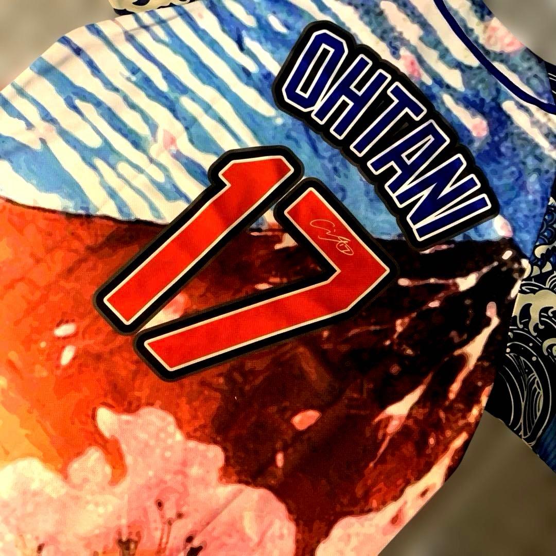 大谷翔平　ドジャース　ジャパニーズヘリテージナイトⅡ　桜吹雪ユニフォーム　激レア