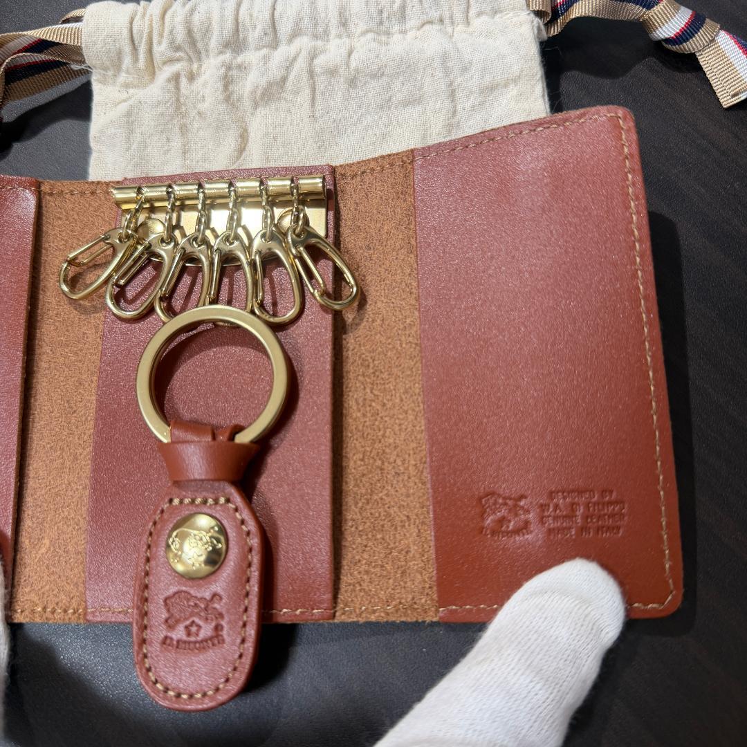 【新品未使用】イルビゾンテ キーケース ブラウン系