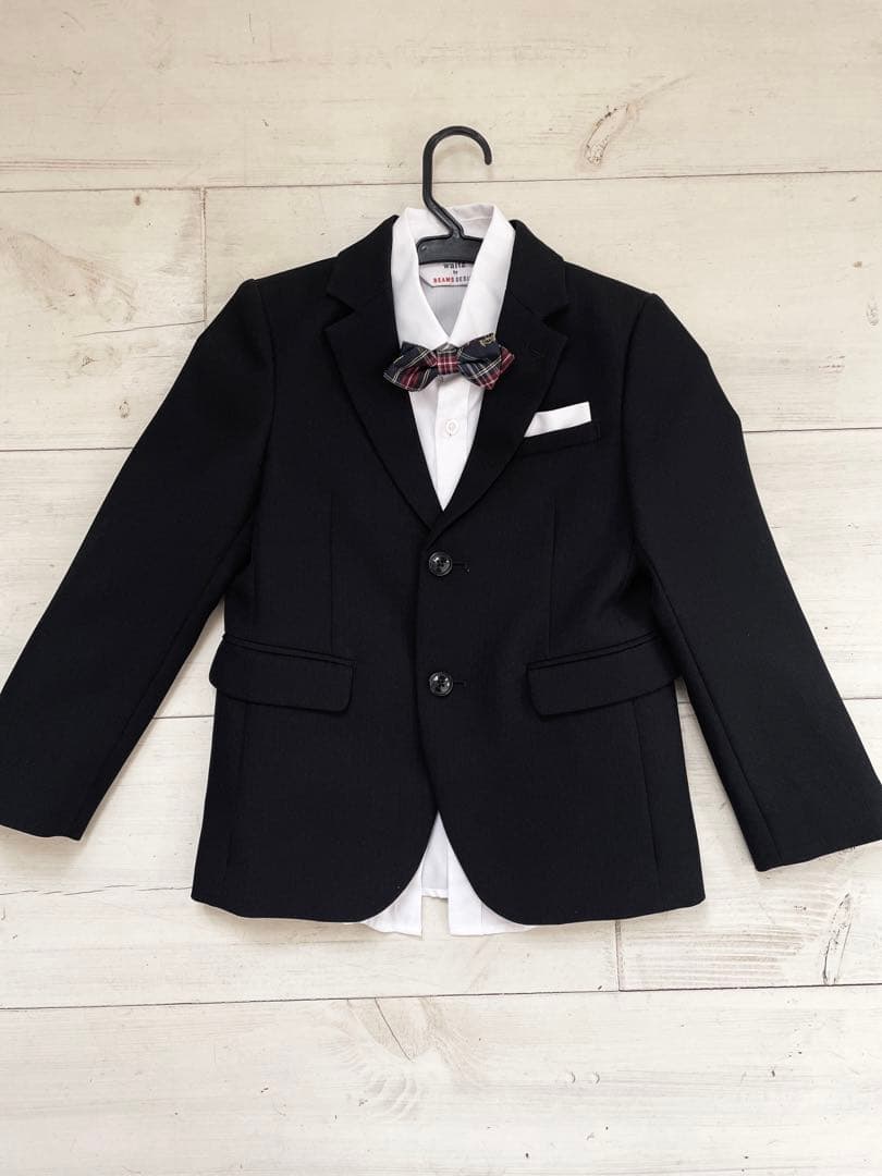 美品✨ ウォルツ バイ ビームス スーツセット 男の子 入学 卒園式 黒 120