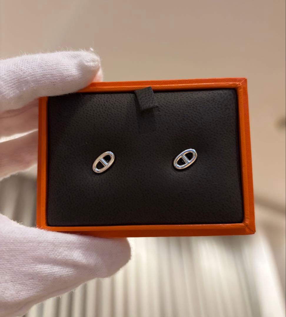 HERMES エルメス　シェーヌダンクル ピアスTPM　925