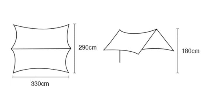 S'more(スモア) タープ A-Base tent Tarp 330