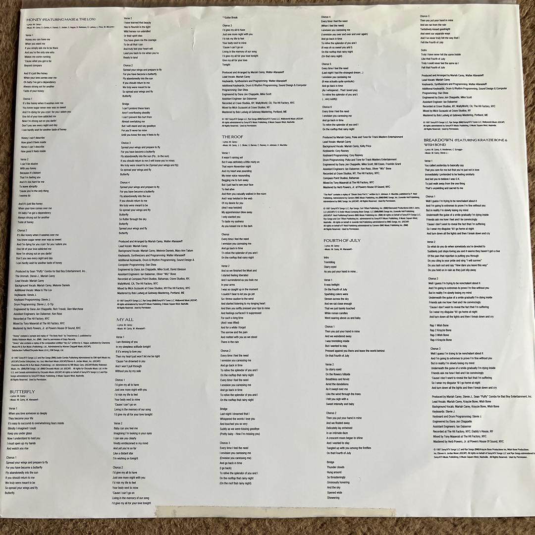 洋楽 MariahCarey Butterfly