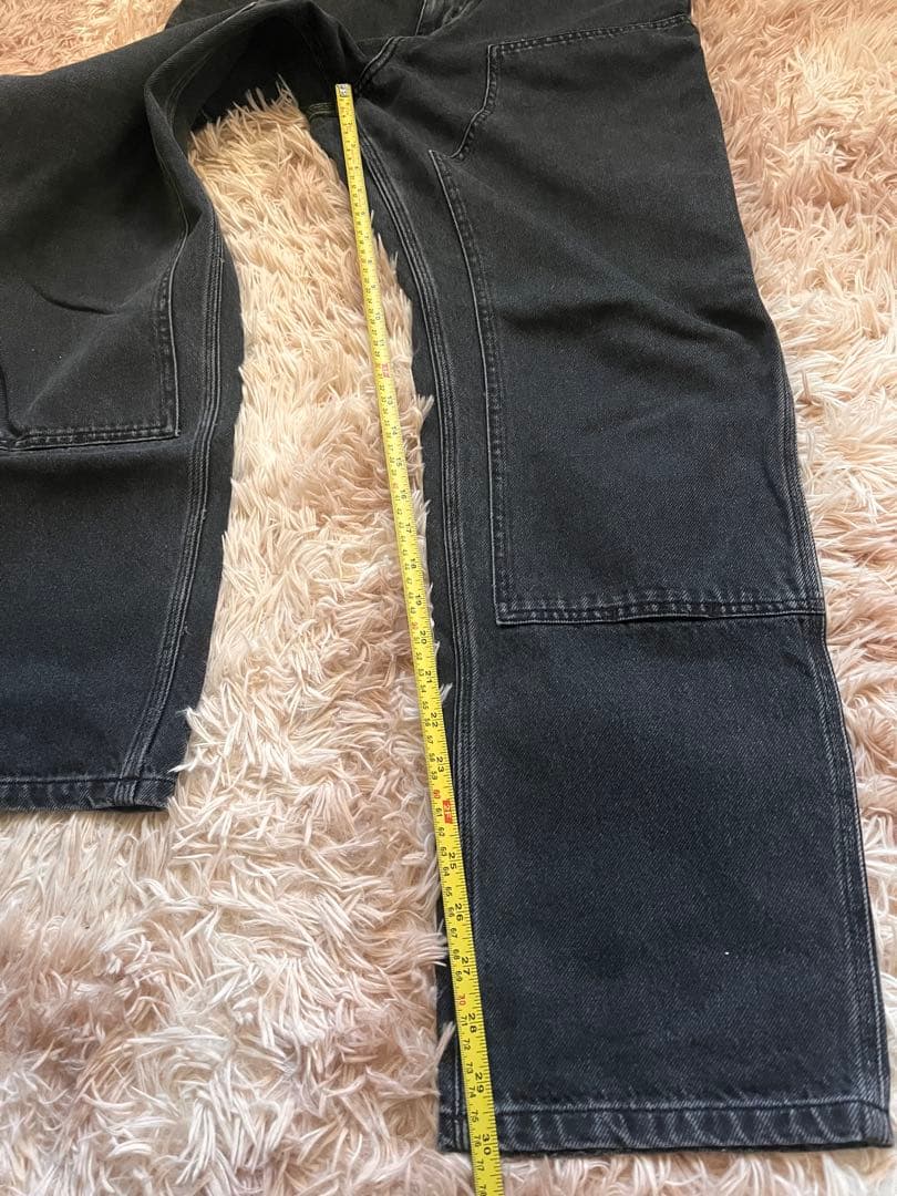 Carhartt ブラック ダブルニー　ワークパンツ