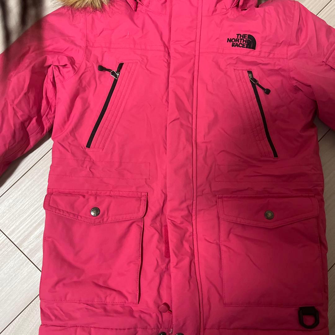 美品　TH NORTH FACEダウンジャケット ピンク　キッズ110