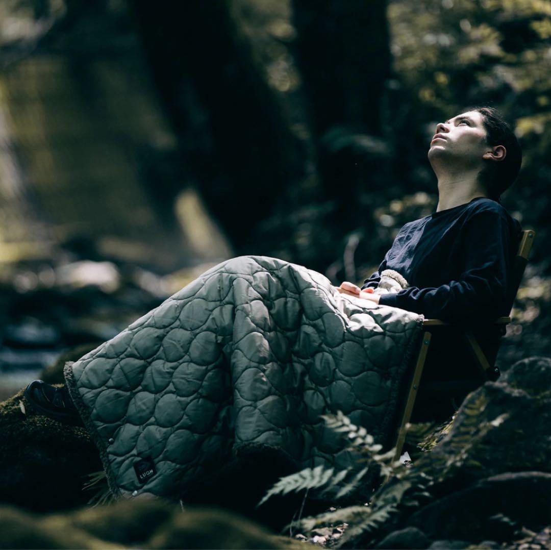 LUGH 魔法瓶ブランケット Sサイズ (6層/ グラフェン) オリーブドラブ