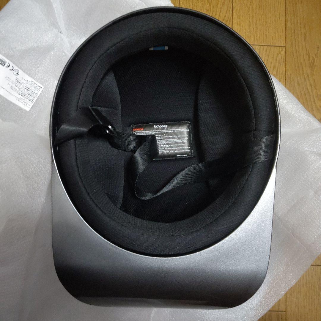 New Era LAロゴ 半帽 グレー バイク 原付 青ナンバー