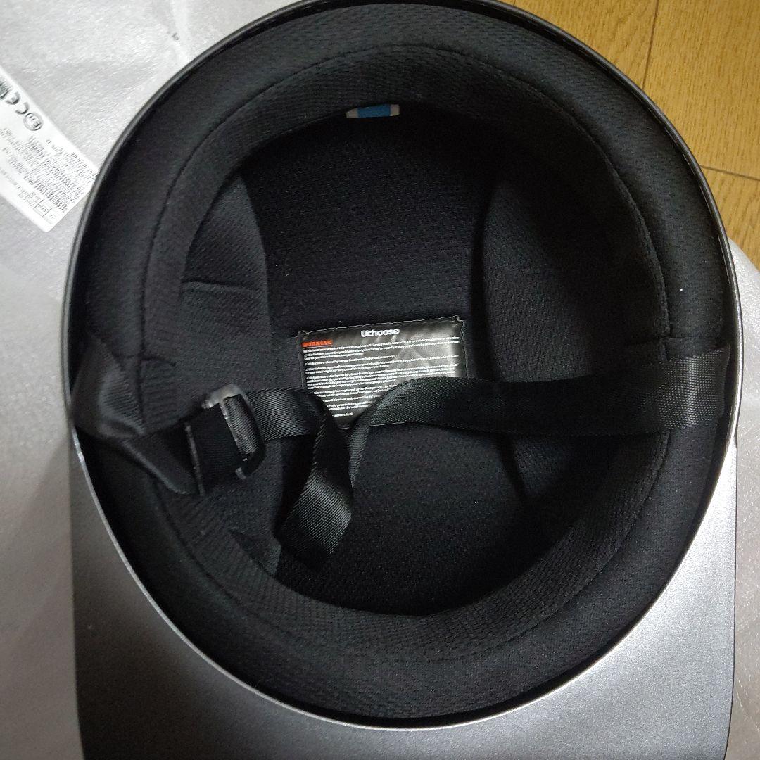 New Era LAロゴ 半帽 グレー バイク 原付 青ナンバー