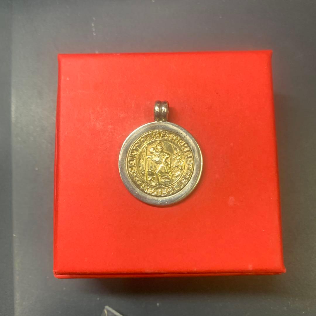 TIFFANY セントクリストファーペンダント スターリングシルバー &ゴールド