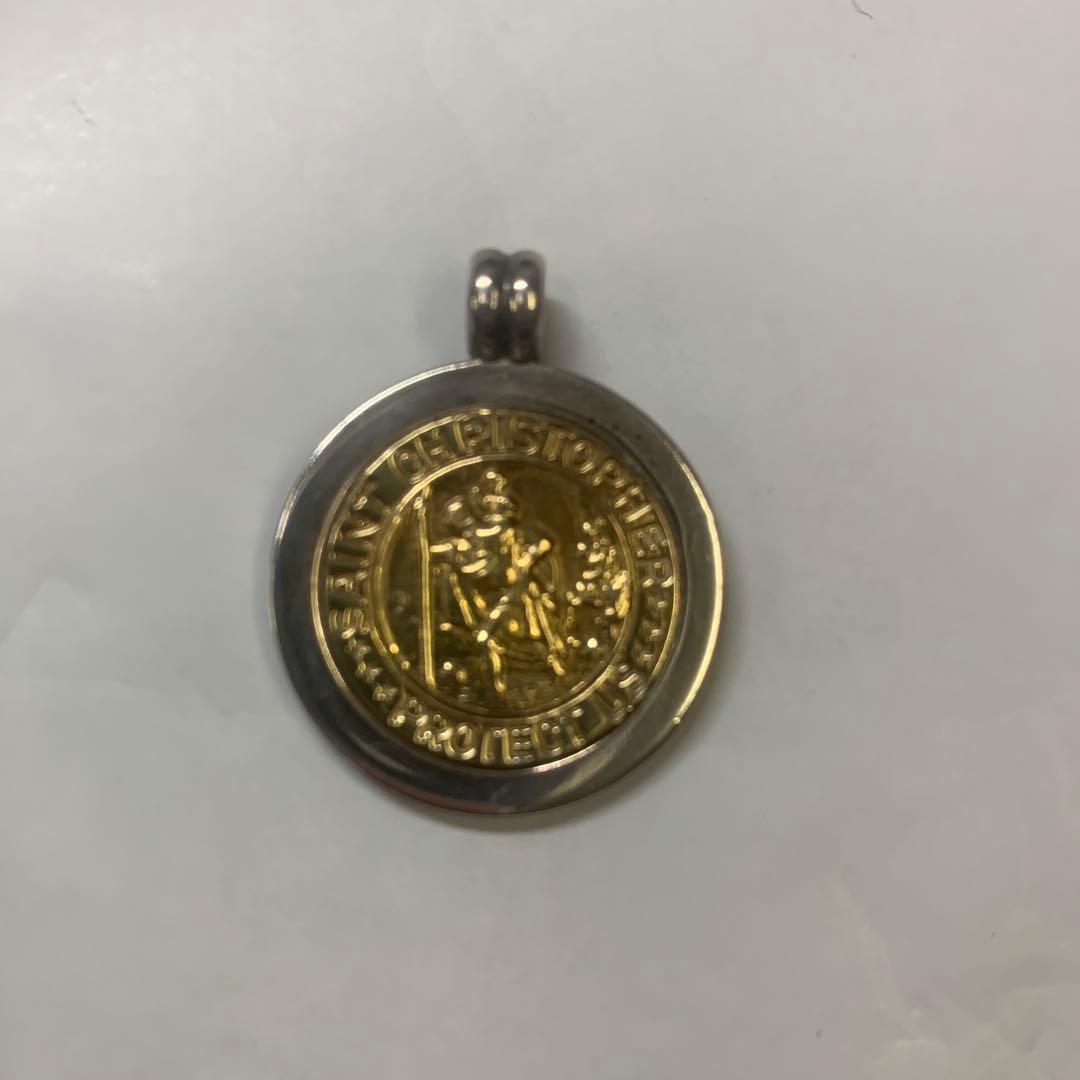 TIFFANY セントクリストファーペンダント スターリングシルバー &ゴールド