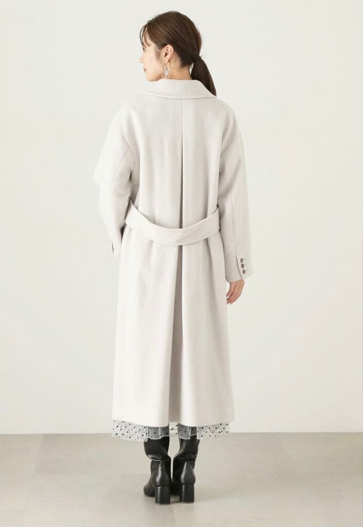 プロポーションボディドレッシング　美ラインチェスターコート　グレージュ　M