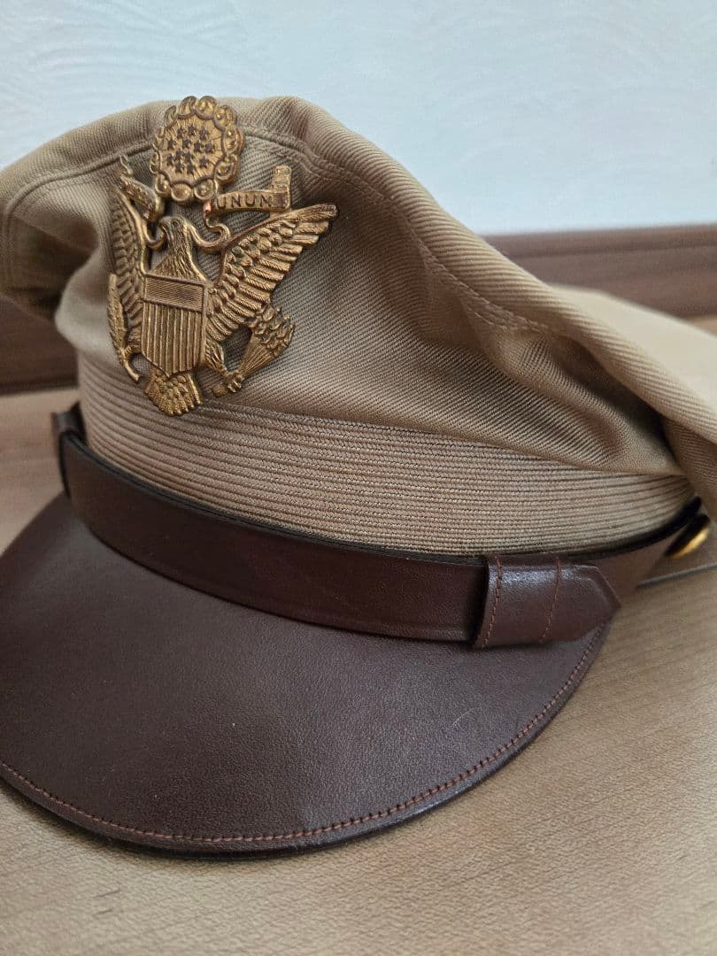 実物　米軍W.W.2型(1948年製)　士官制帽クラッシュタイプ　60cmサイズ