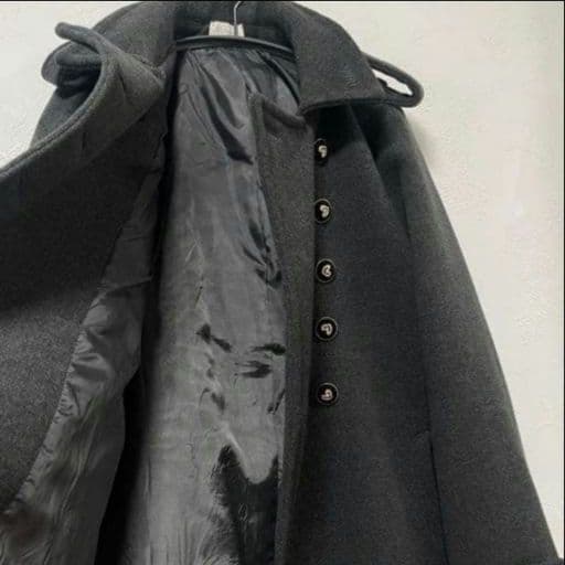 bibiy.olivia coat ビビィ オリビアコート ハートボタン グレー