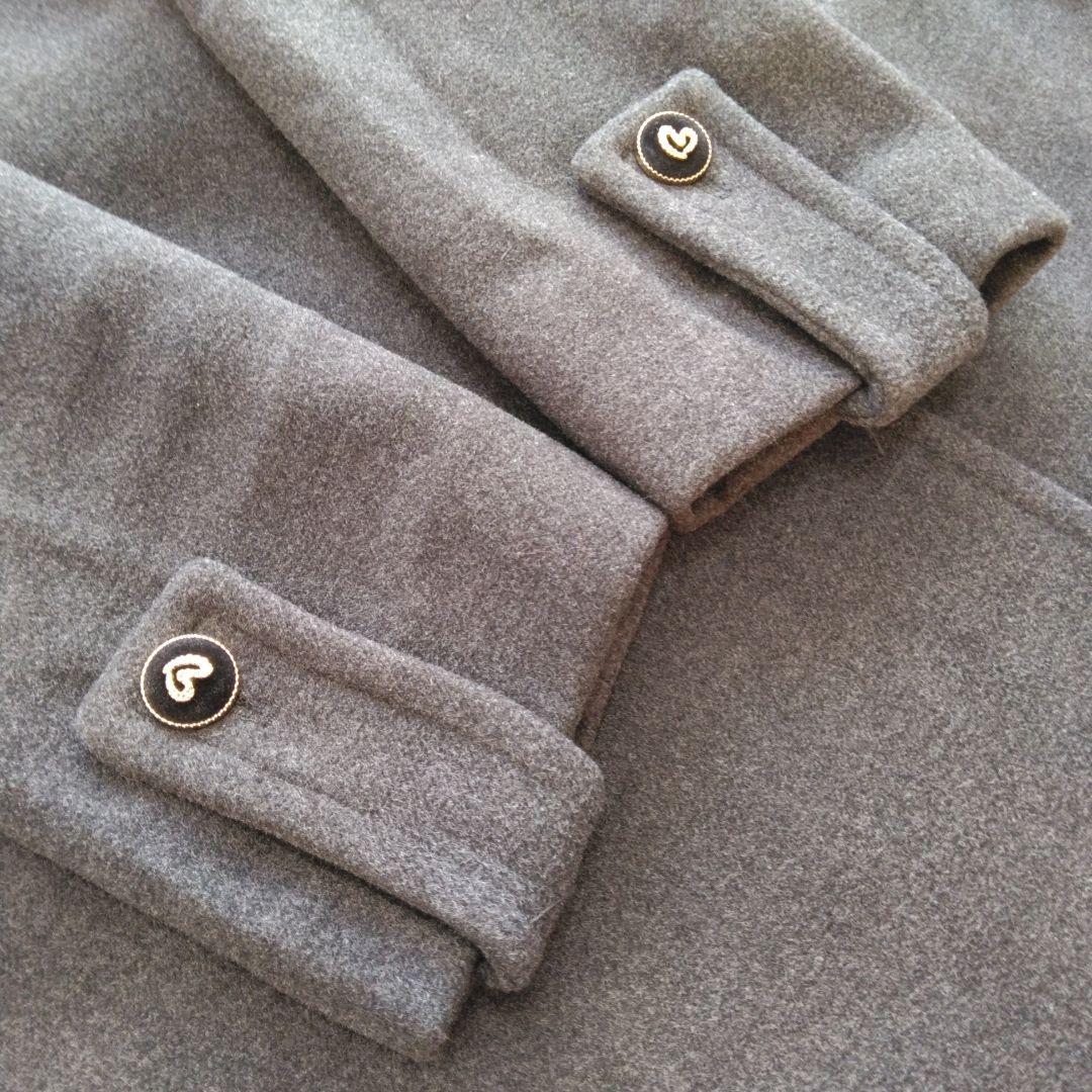 bibiy.olivia coat ビビィ オリビアコート ハートボタン グレー