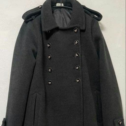 bibiy.olivia coat ビビィ オリビアコート ハートボタン グレー