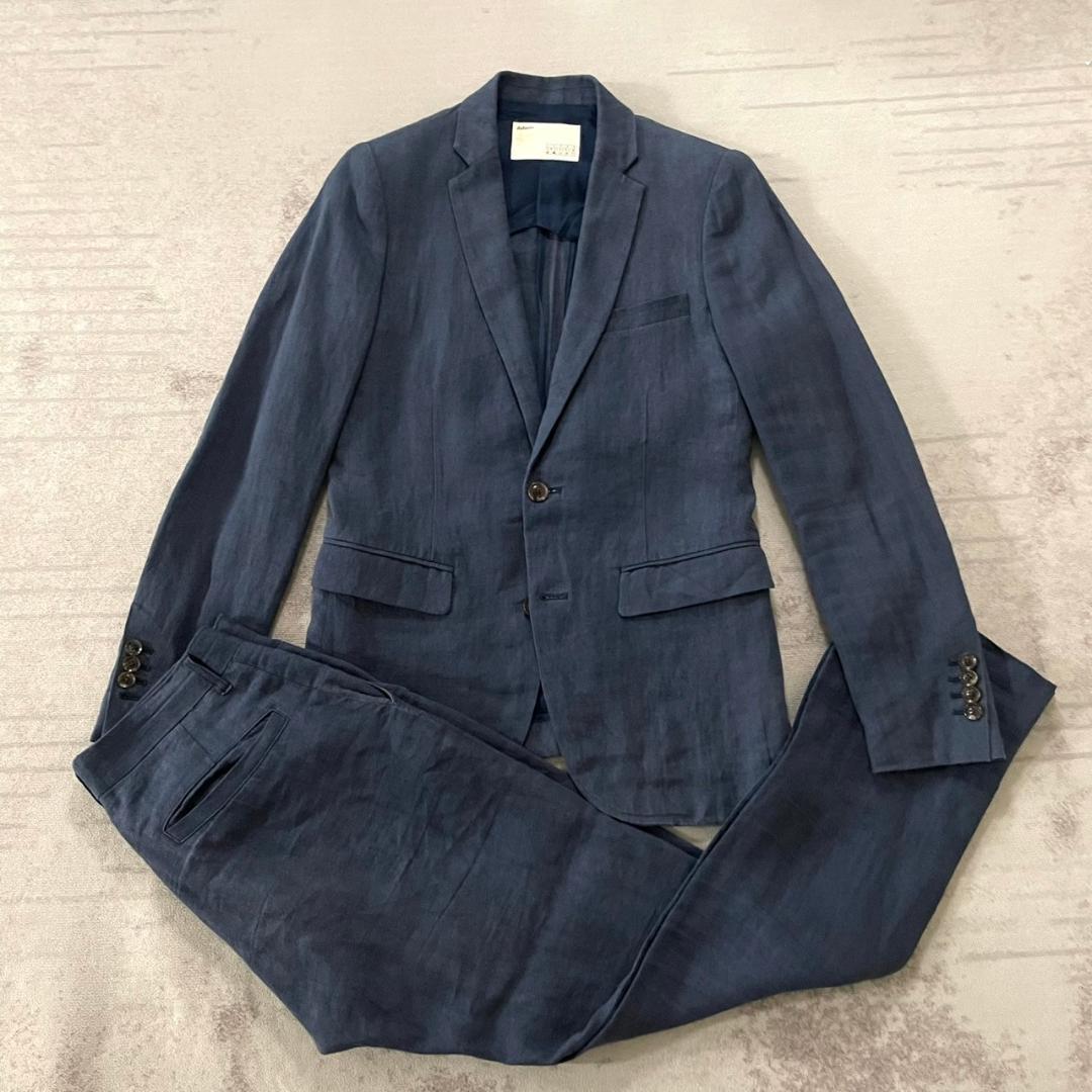 美品 daboro リネン スーツ セットアップ 麻 2B