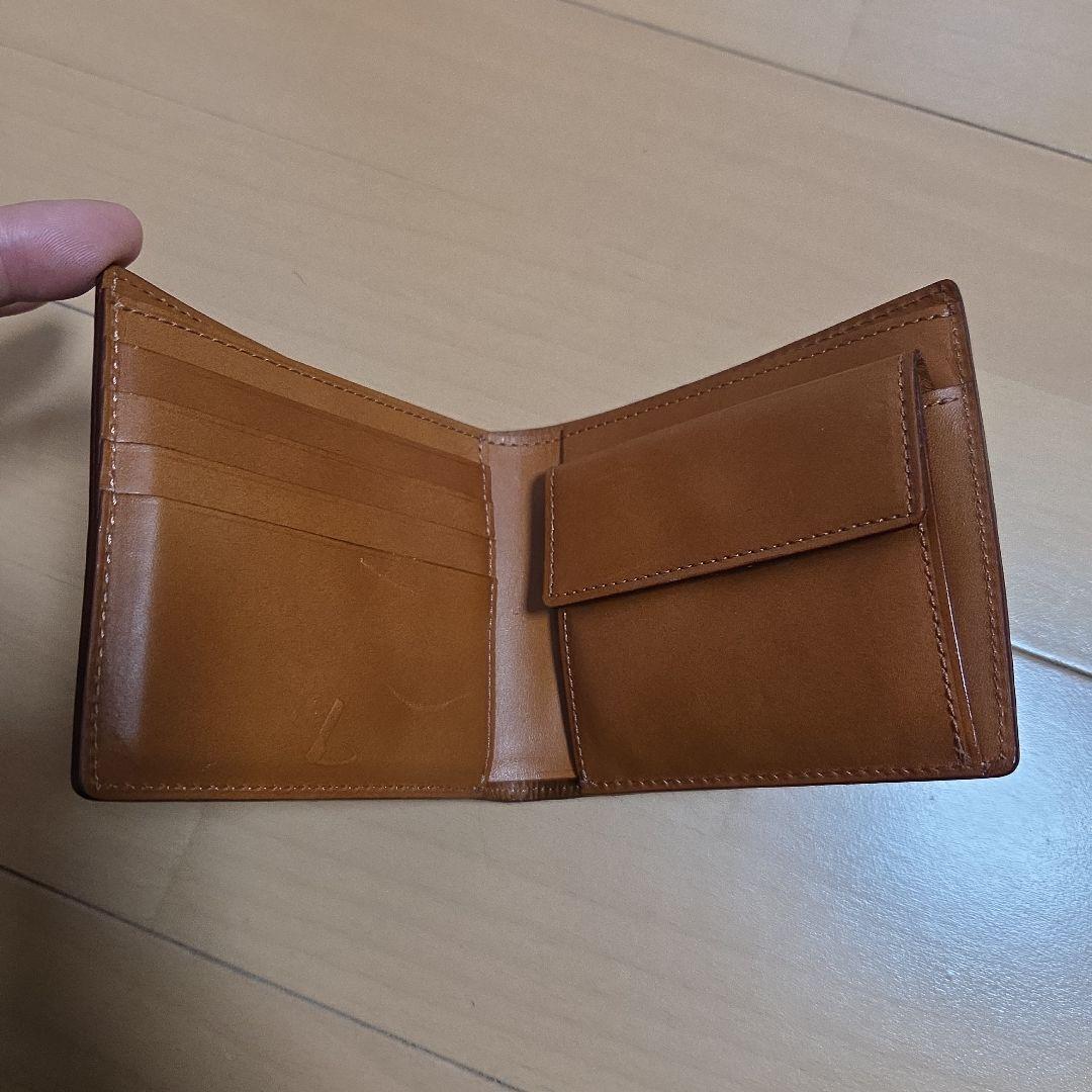 土屋鞄　ブライドル　二つ折り財布 ダークグリーン