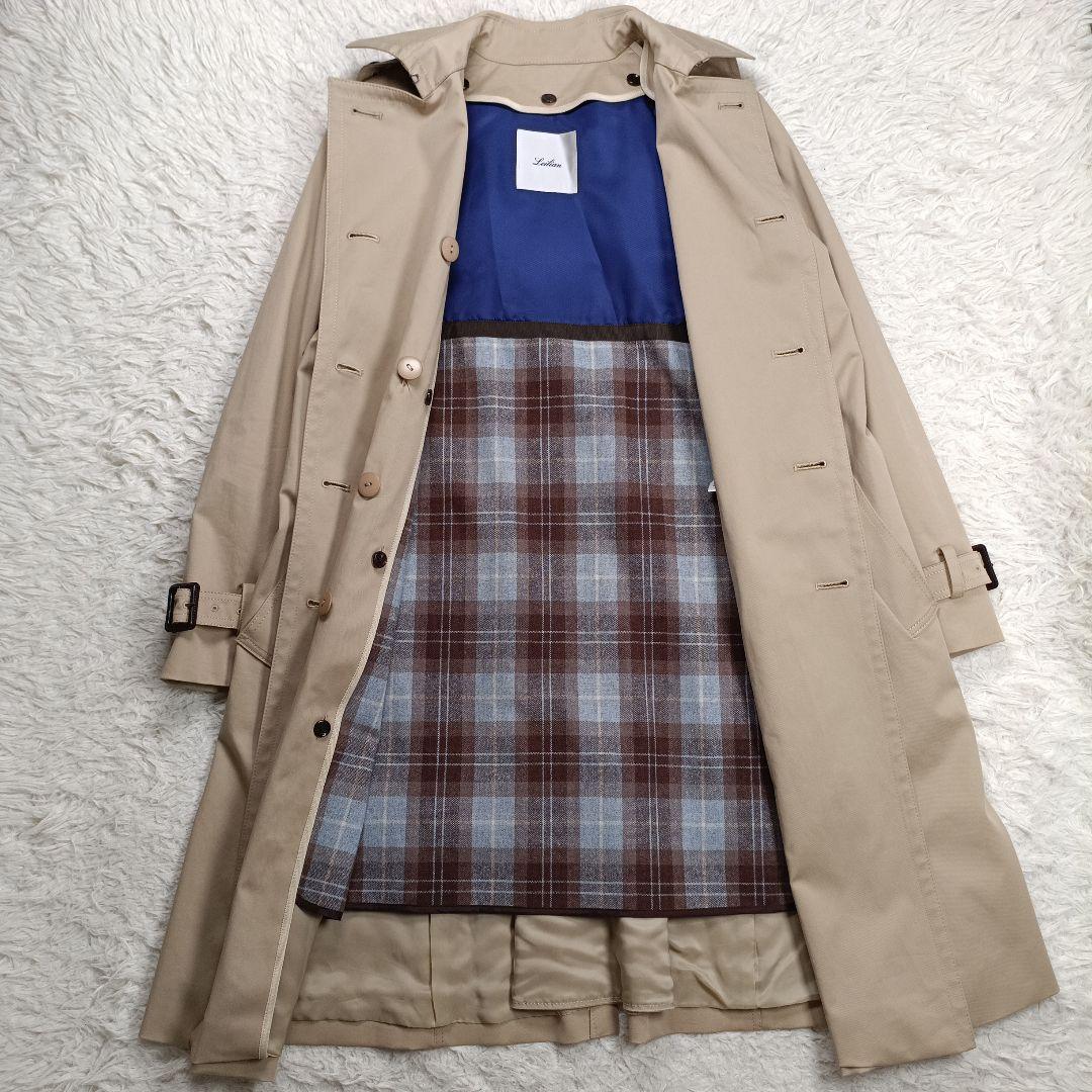 美品✨現行レリアン　MANTECO社　ベルテッドトレンチコート　ウールライナー付