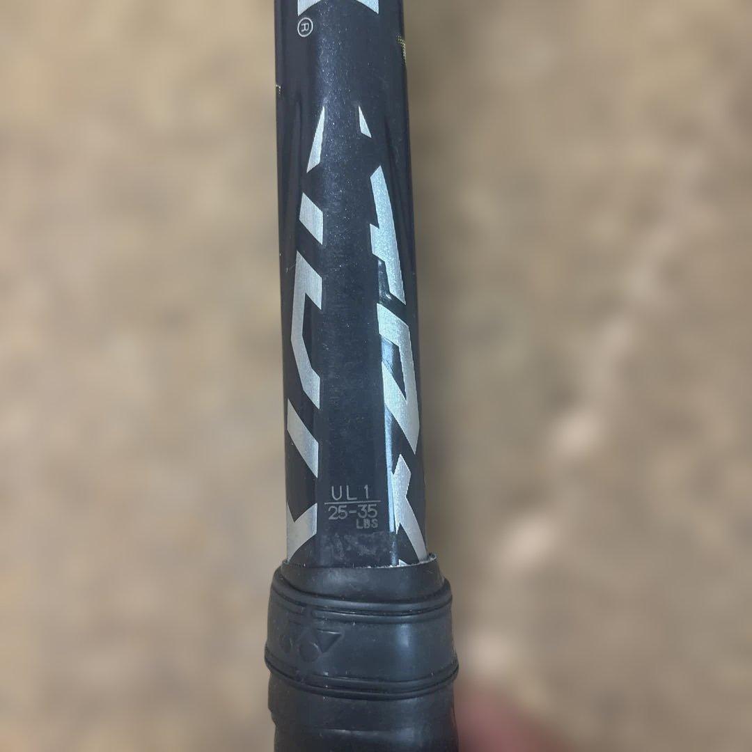 中古ボルトレイジ 7SテニスラケットUL1ガットヨネックスゲイル26ポンド