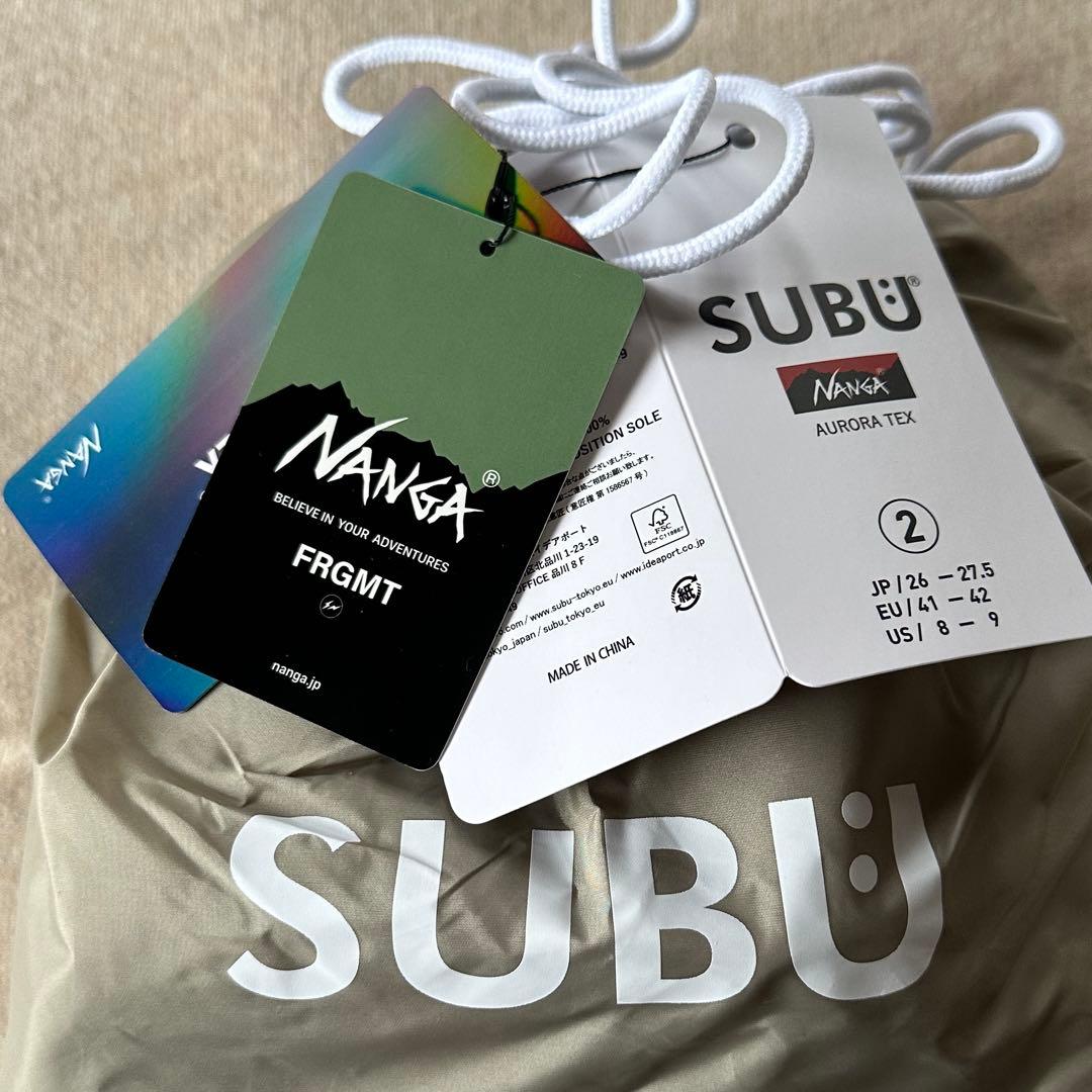 2新品 NANGA FRAGMENT SUBU ウィンター サンダル ベージュ