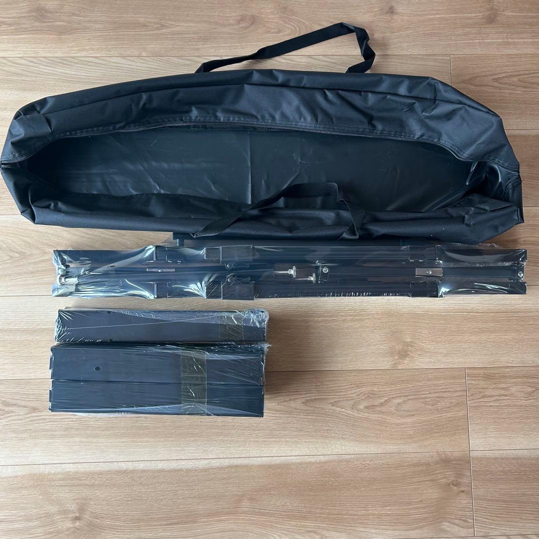 【ブラック】バーベキューテーブル igt 屋外折りたたみテーブル　高さ調整可能