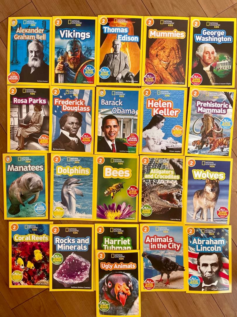 National Geographic Kids L1-3英語絵本125冊セット