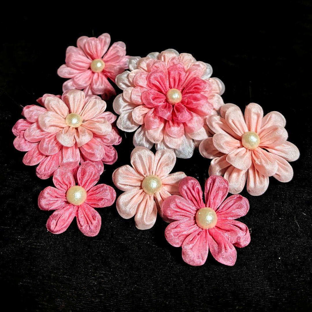 つまみ細工 髪飾り 蝶々 成人式 七五三 卒業式 かんざし