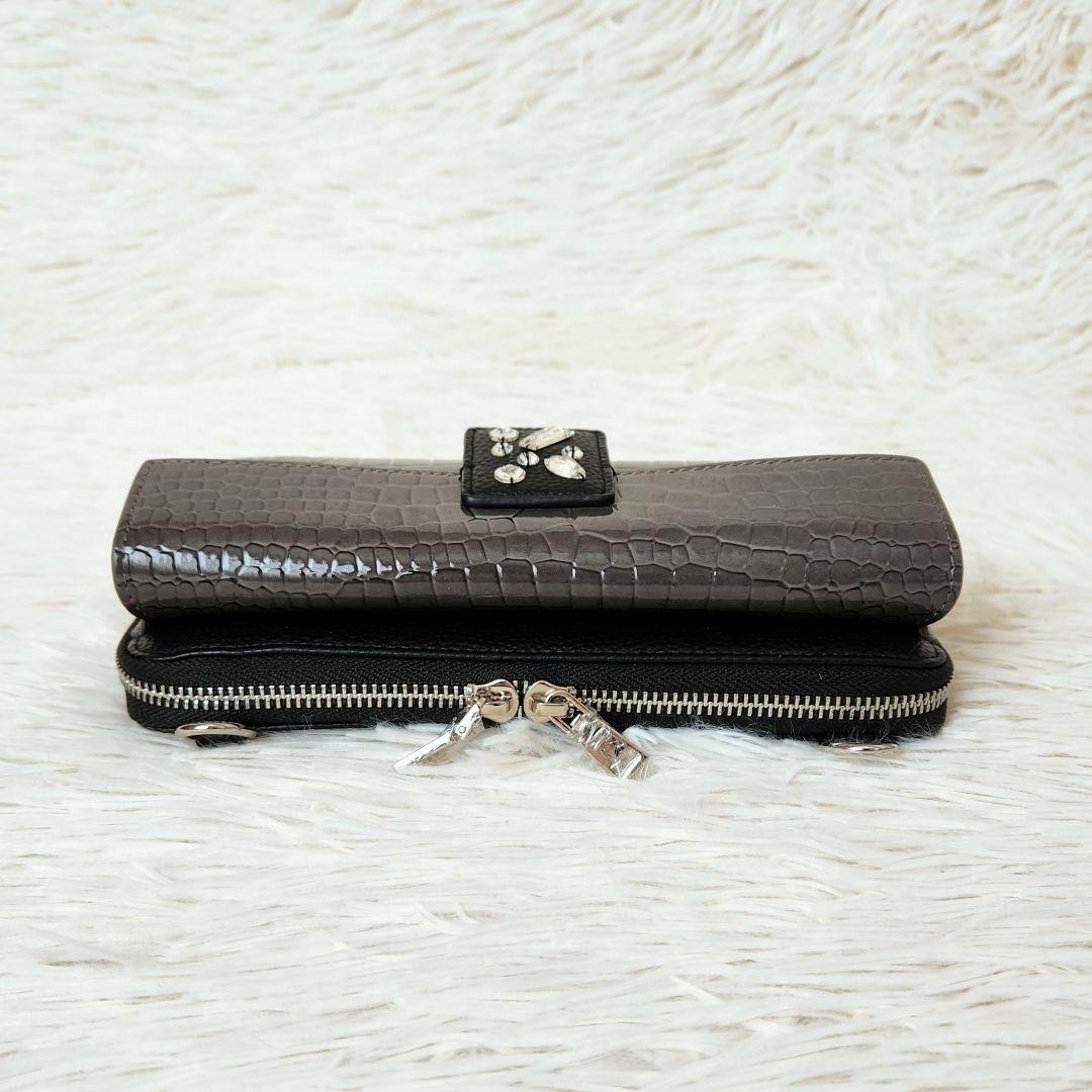 《未使用》ABISTE アビステ ビジュー付き ウォレット ショルダーバック