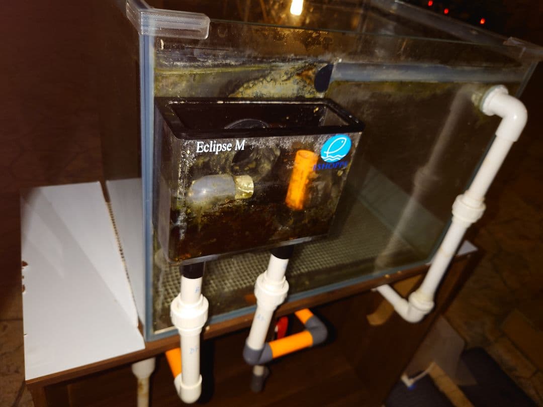 オーバーフロー水槽セット　クーラー　LED ポンプ　ヒーター