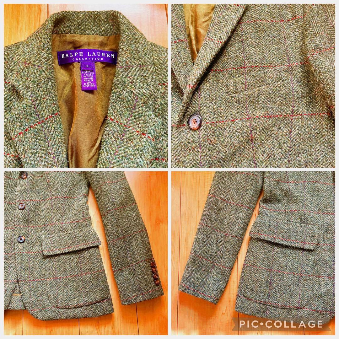 【美品】ラルフローレンコレクション パープルレーベル テーラドジャケット S