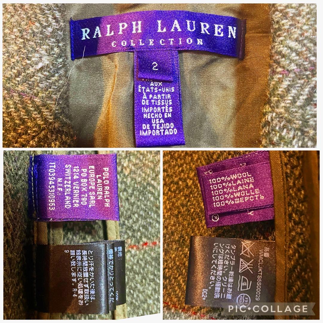 【美品】ラルフローレンコレクション パープルレーベル テーラドジャケット S