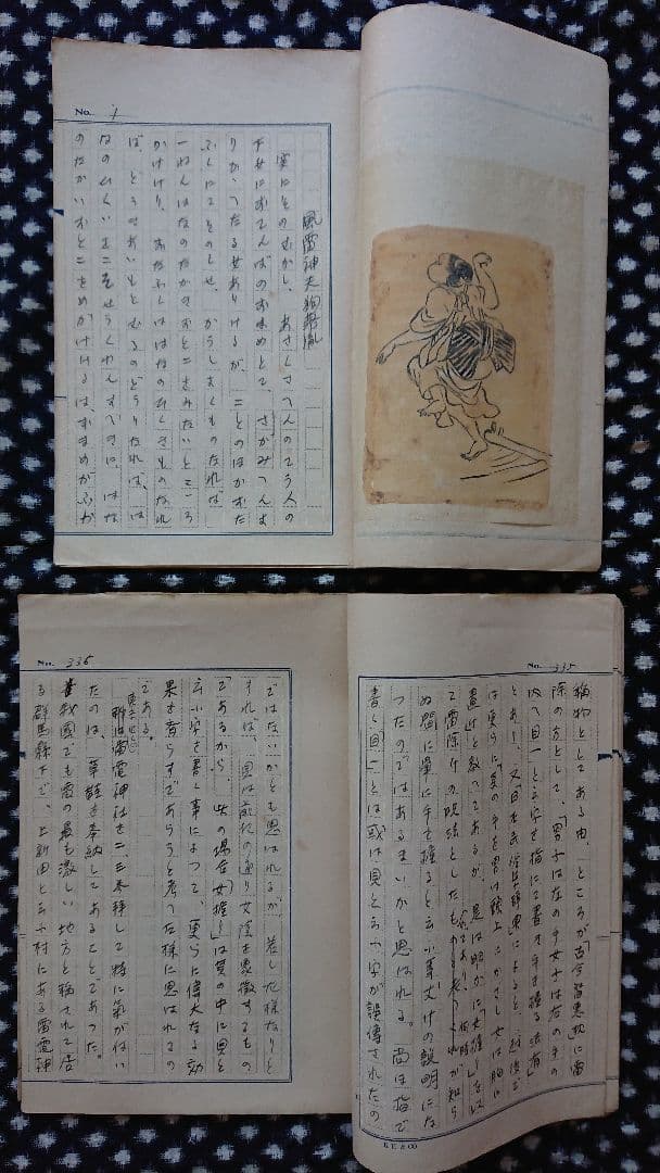 12冊 戦前民俗学論考原稿『雷に就いての12篇』民間伝承 民俗学 柳田国男 気象