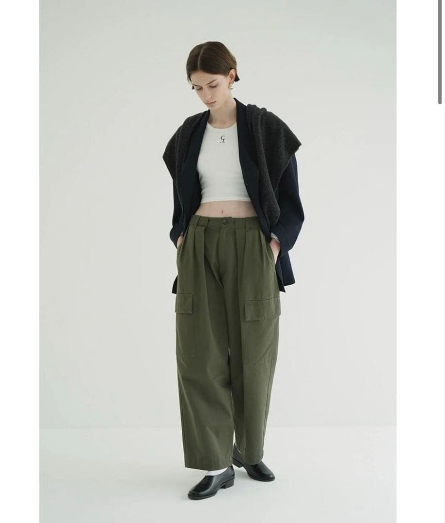 【最終値下げ】CLANE WIDE TUCK WORK PANTS