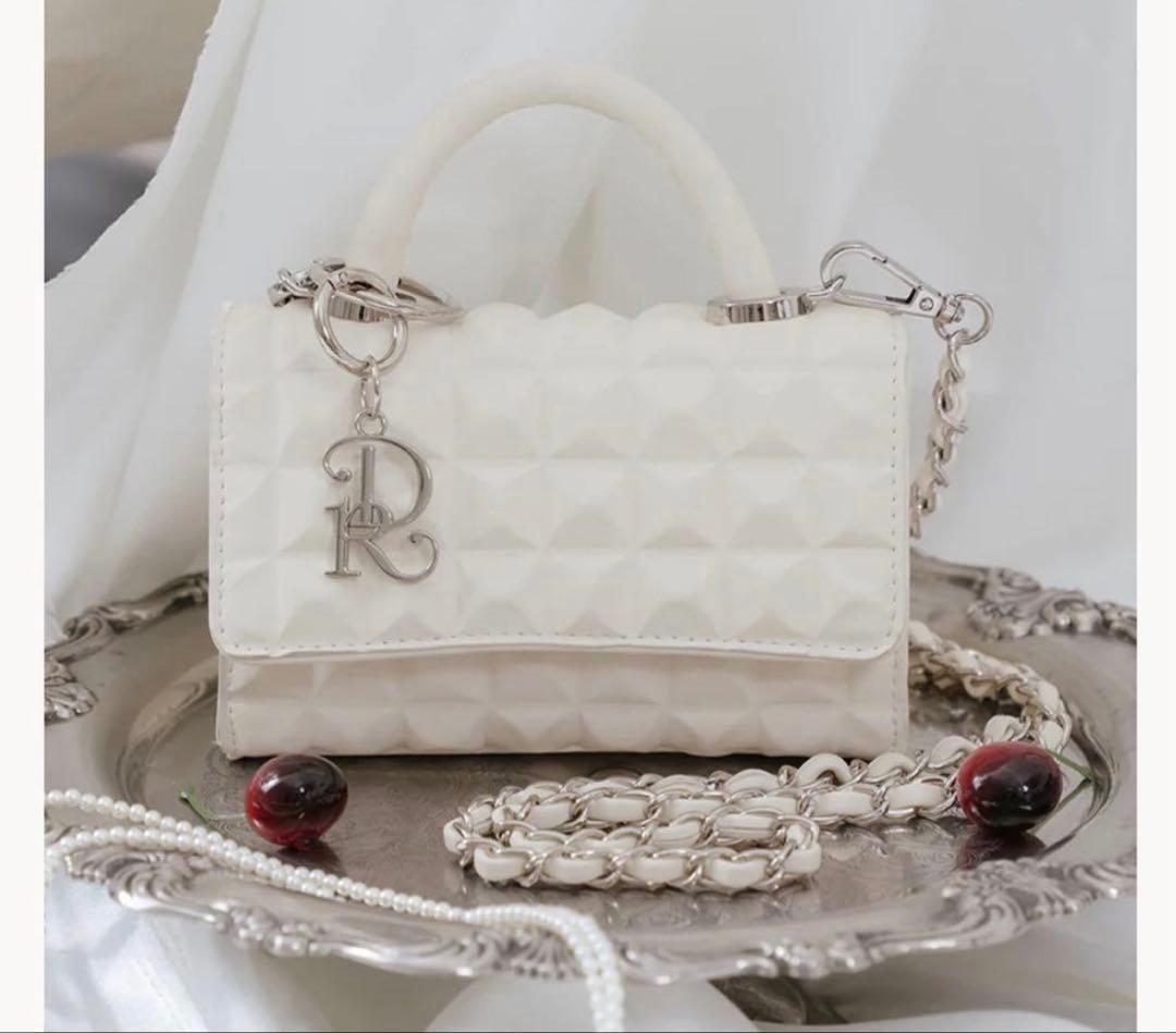 DarichダーリッチDRチャームチョコレートハンドバッグ IVO アイボリー