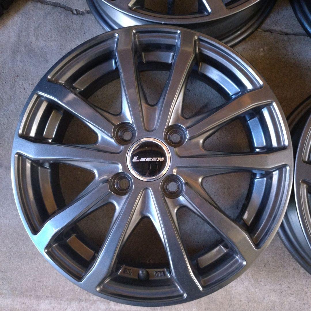 14インチ社外アルミホイール、4枚セット MOVEやワゴンRに、状態良好です。