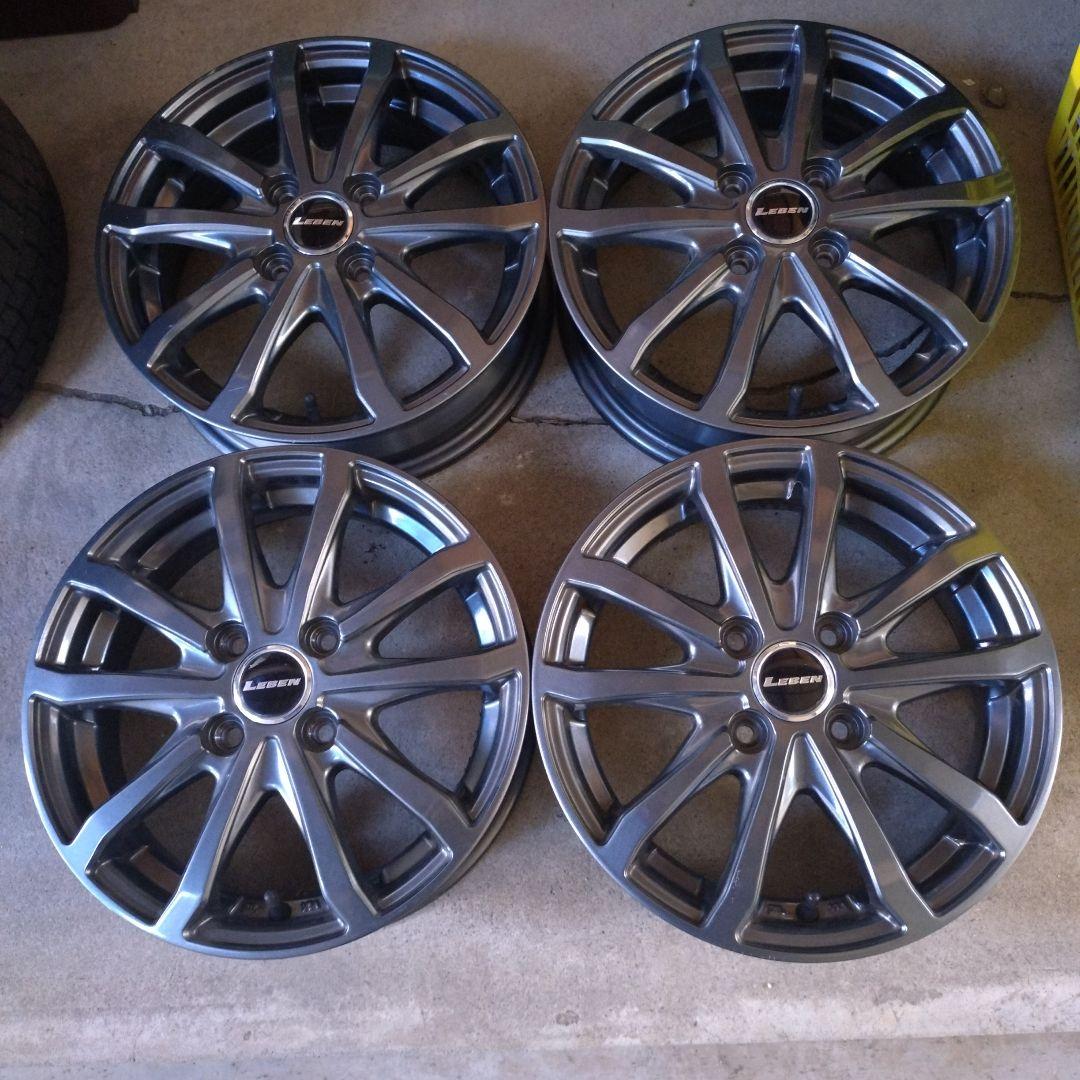 14インチ社外アルミホイール、4枚セット MOVEやワゴンRに、状態良好です。