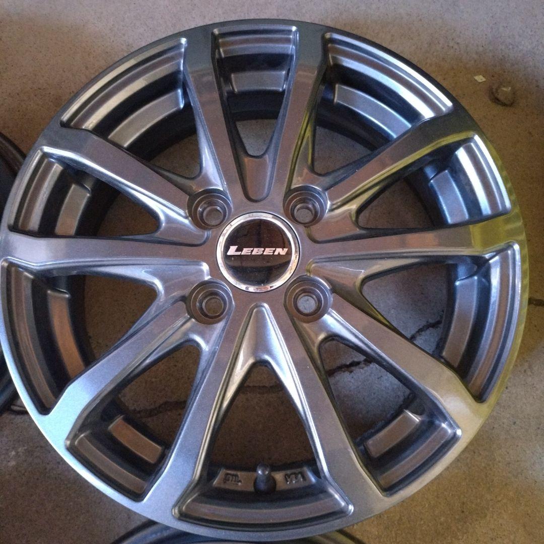 14インチ社外アルミホイール、4枚セット MOVEやワゴンRに、状態良好です。