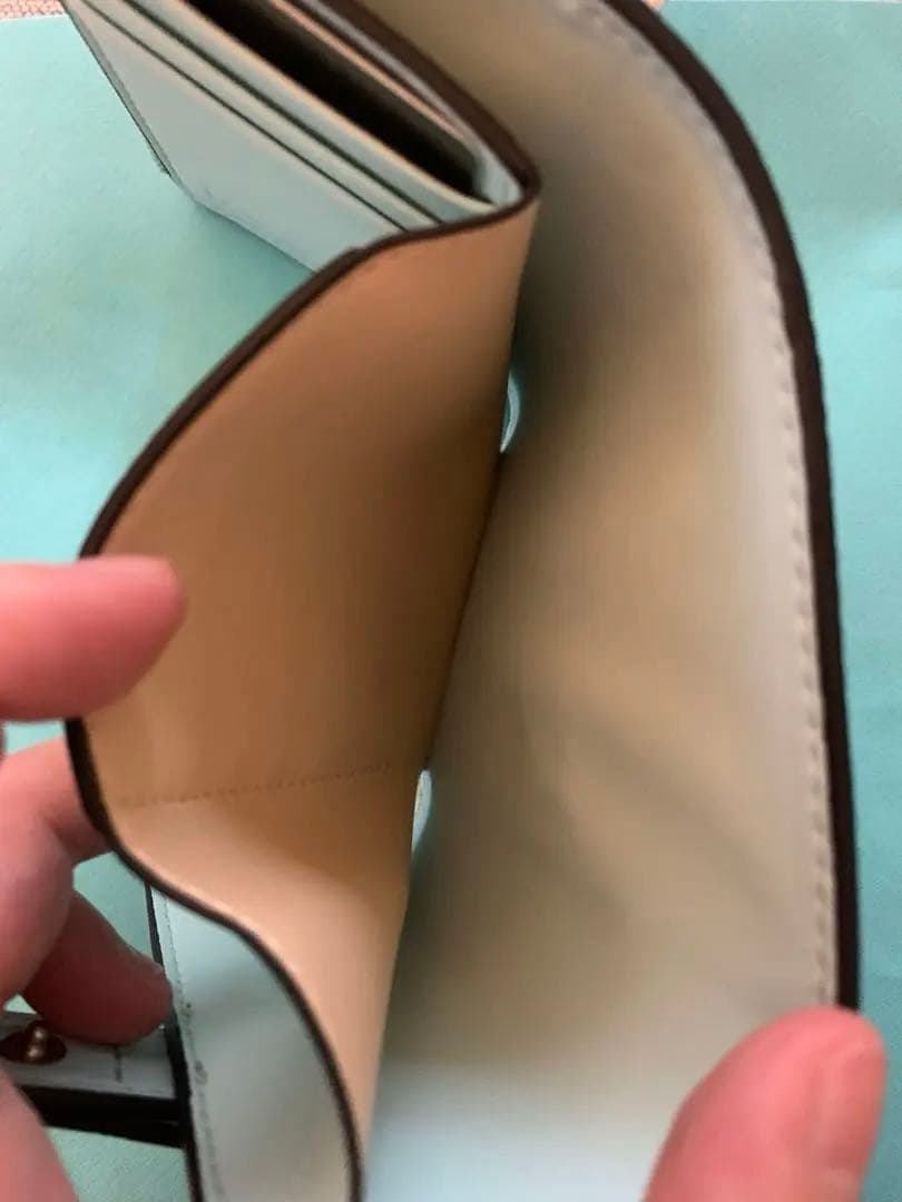 LOEWE バーティカルウォレット 美品 オフホワイト