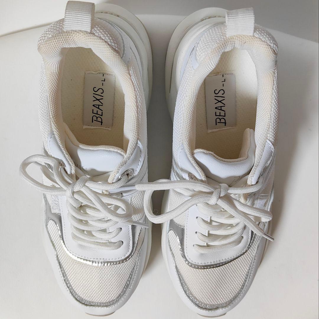 【美品】ビーアクシス BEAXIS ウエイトコア L 24.5㎝〜25.0㎝　白