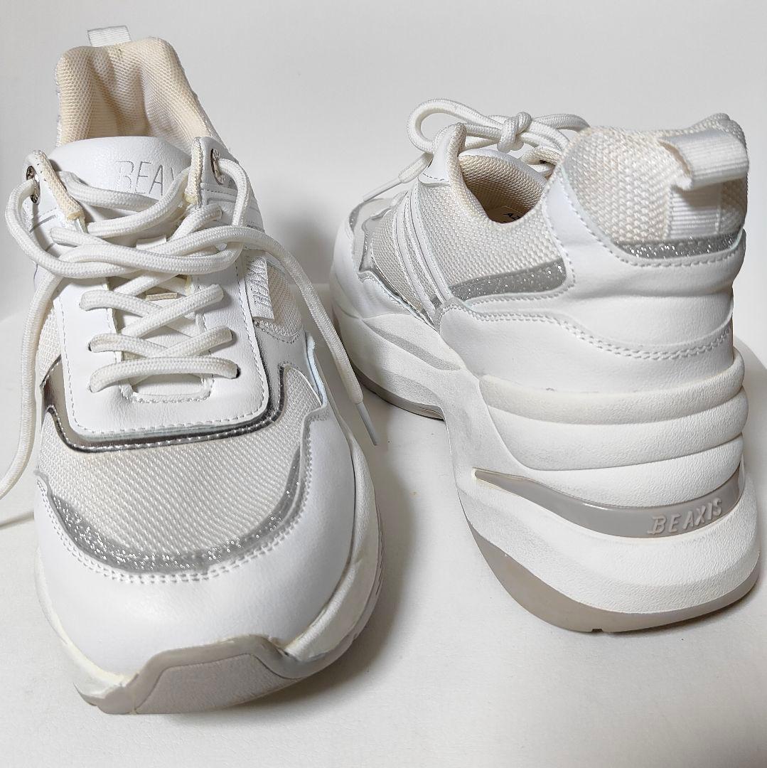 【美品】ビーアクシス BEAXIS ウエイトコア L 24.5㎝〜25.0㎝　白