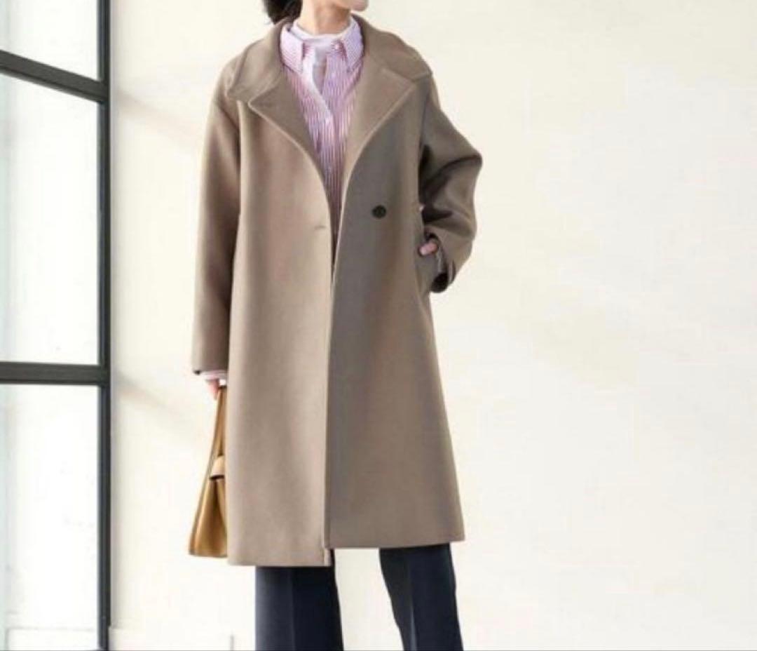 美品✨ユナイテッドアローズ SPINTO メルトン スタンドカラーコート 36