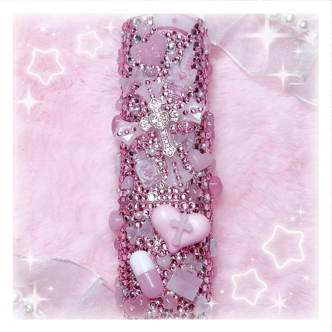 iQOSケースデコ アイコスデコ 現品 【埋めつくし救済ぴんく♡】