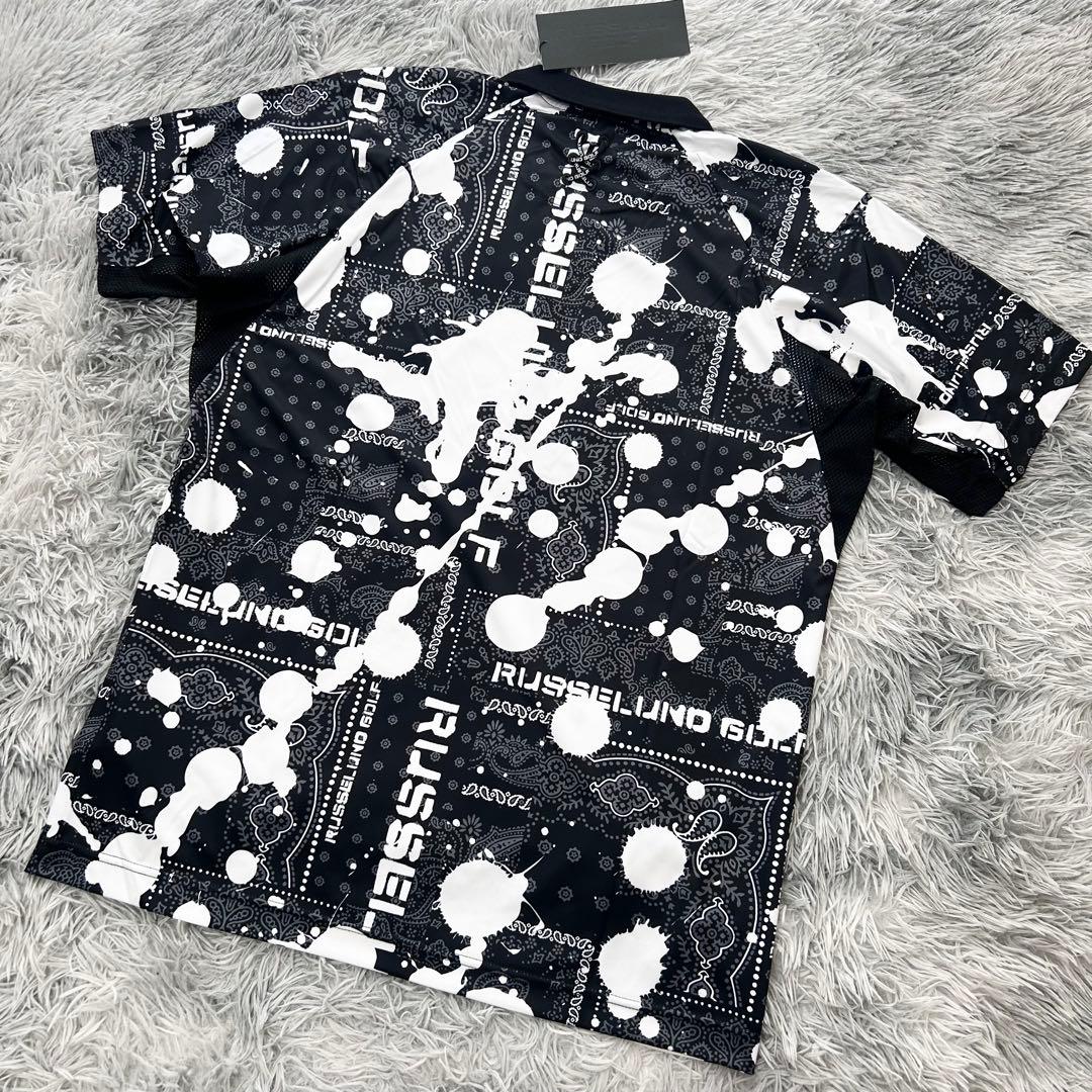 新品　ラッセルノ　セットアップ　ハーフジップ　半袖シャツ　ハーフパンツ　サイズ4