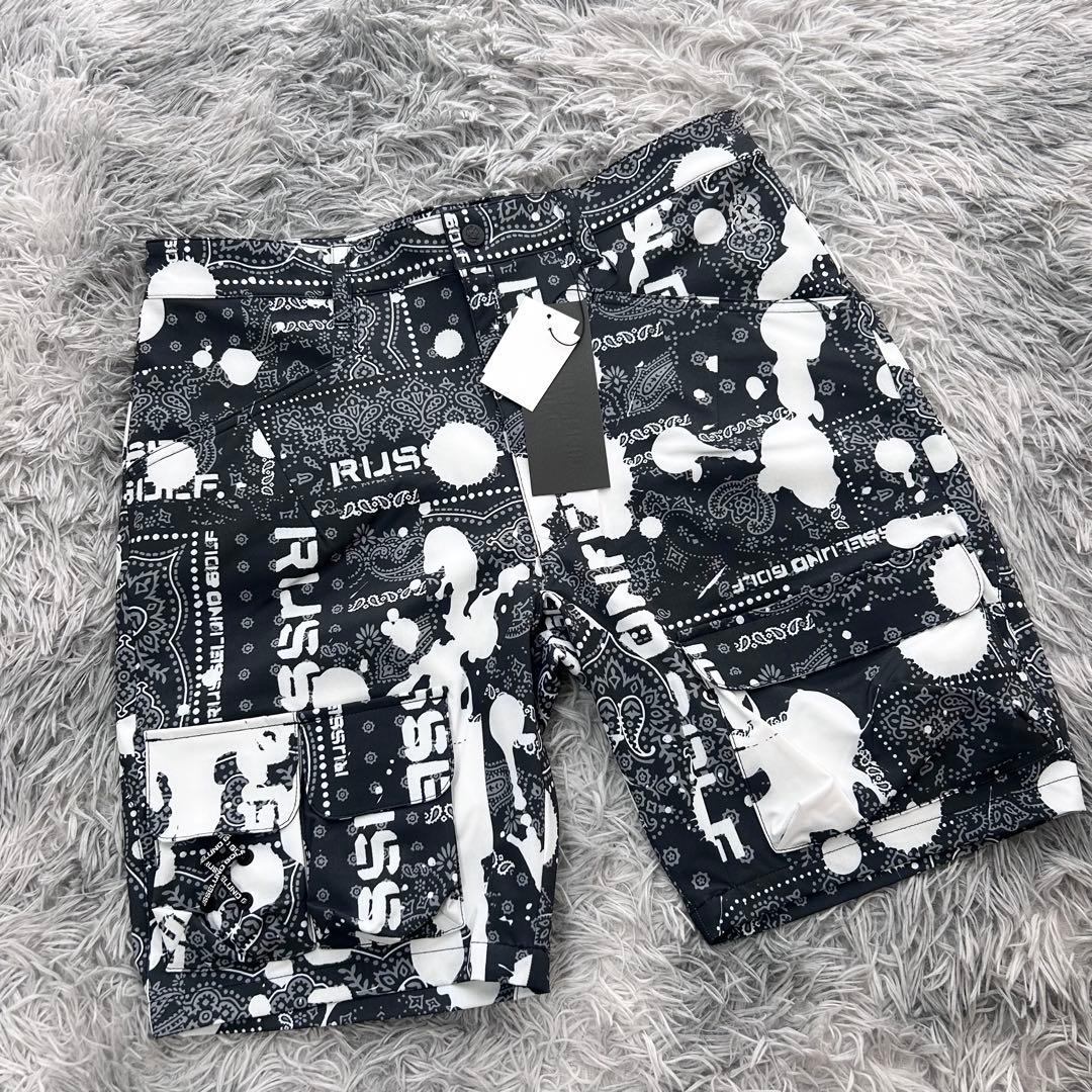 新品　ラッセルノ　セットアップ　ハーフジップ　半袖シャツ　ハーフパンツ　サイズ4