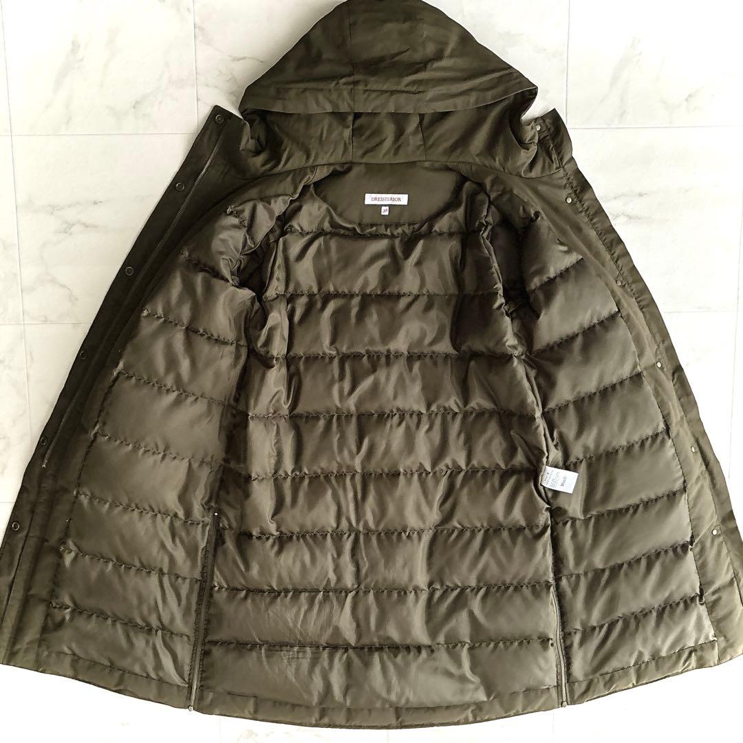 美品✨ドレステリア Aラインダウンコート カーキ