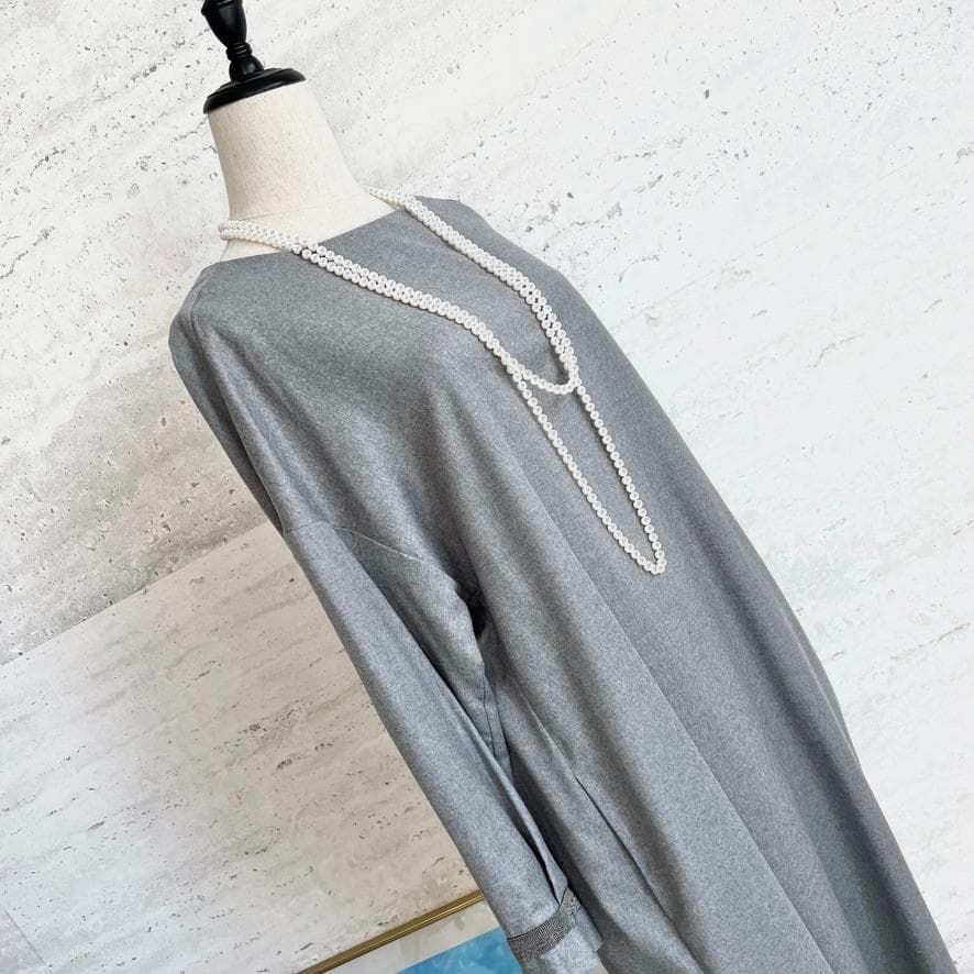 未使用★FABIANA FILIPPI ★モニーレ★上質ウール★ロングワンピース