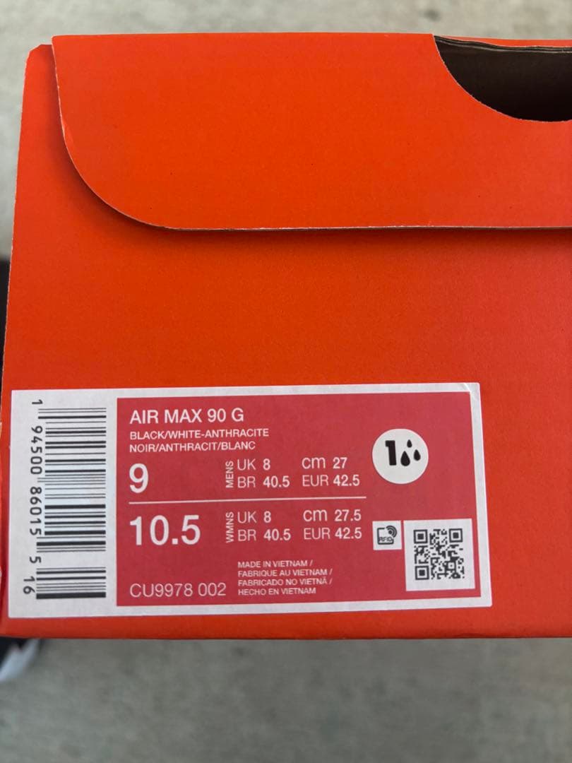 (新品) NIKE AIR MAX 90 G ゴルフシューズ