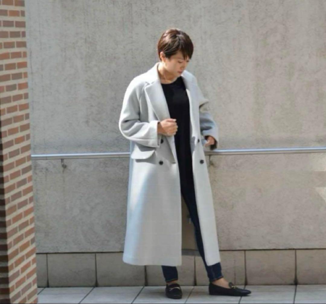 Greed International ロングコート　グレー