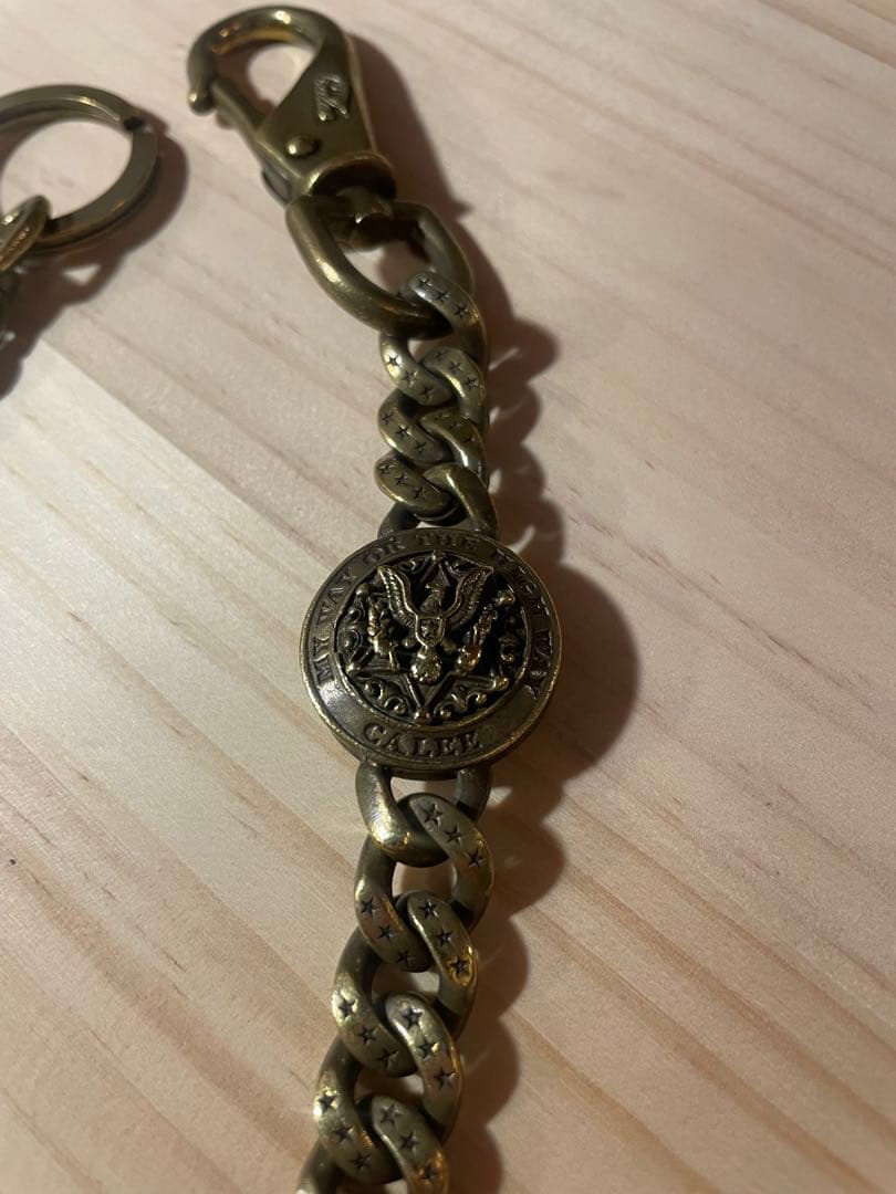 廃盤 CALEE キャリー ウォレットチェーン 真鍮製